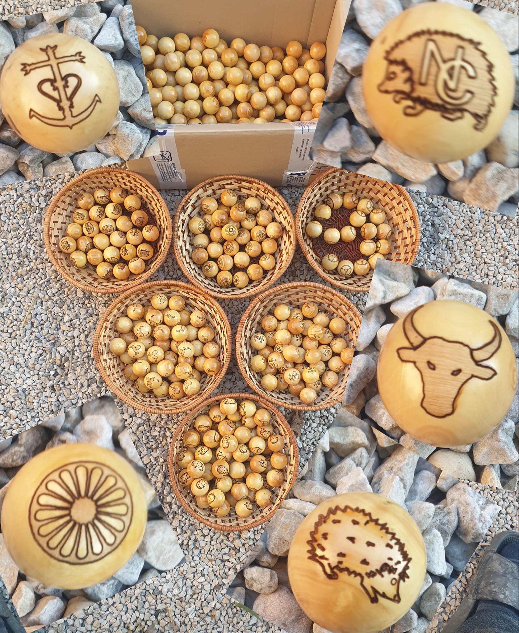 Boule de pétanque et bouchon